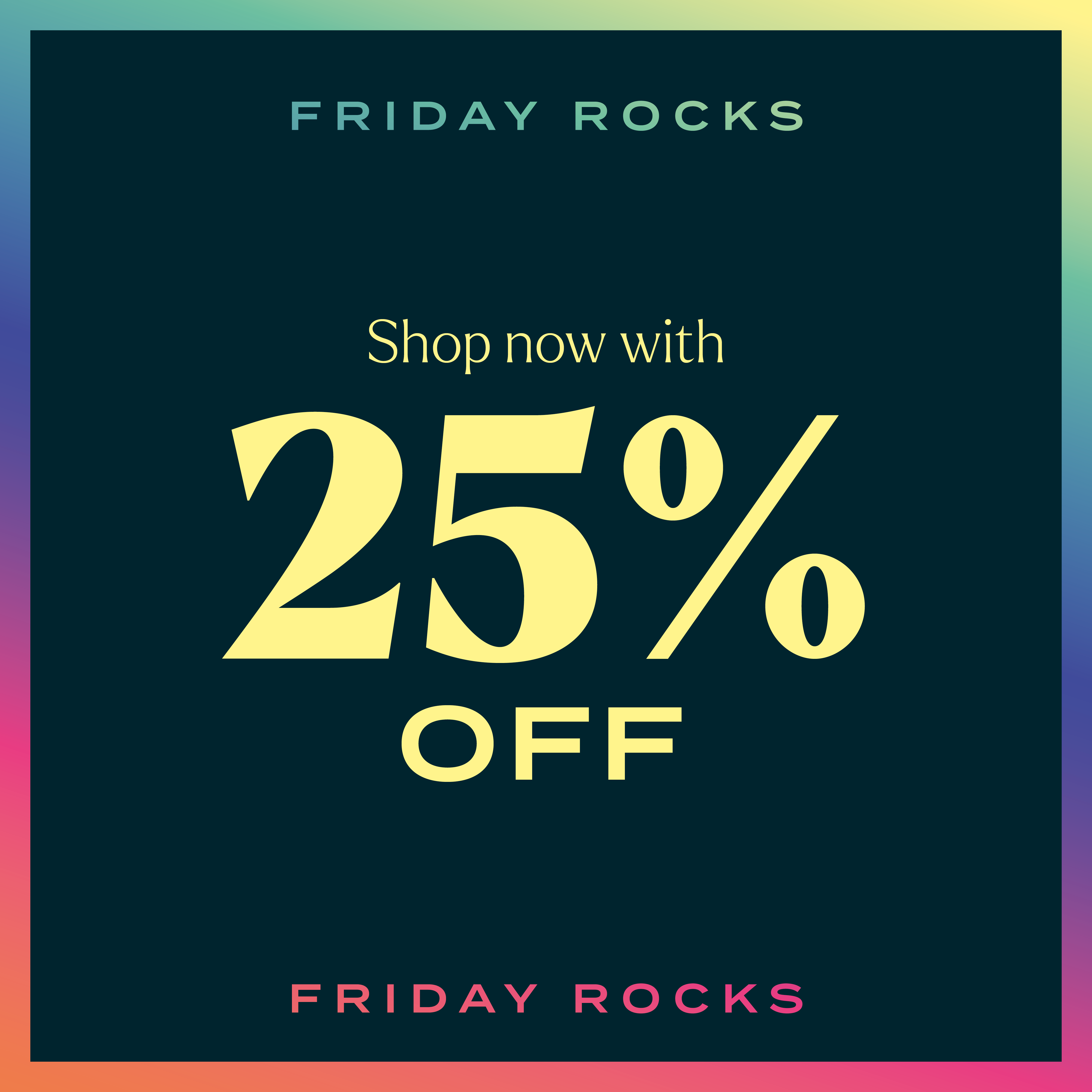 FRIDAY ROCKS OFFER IS NOW LIVE