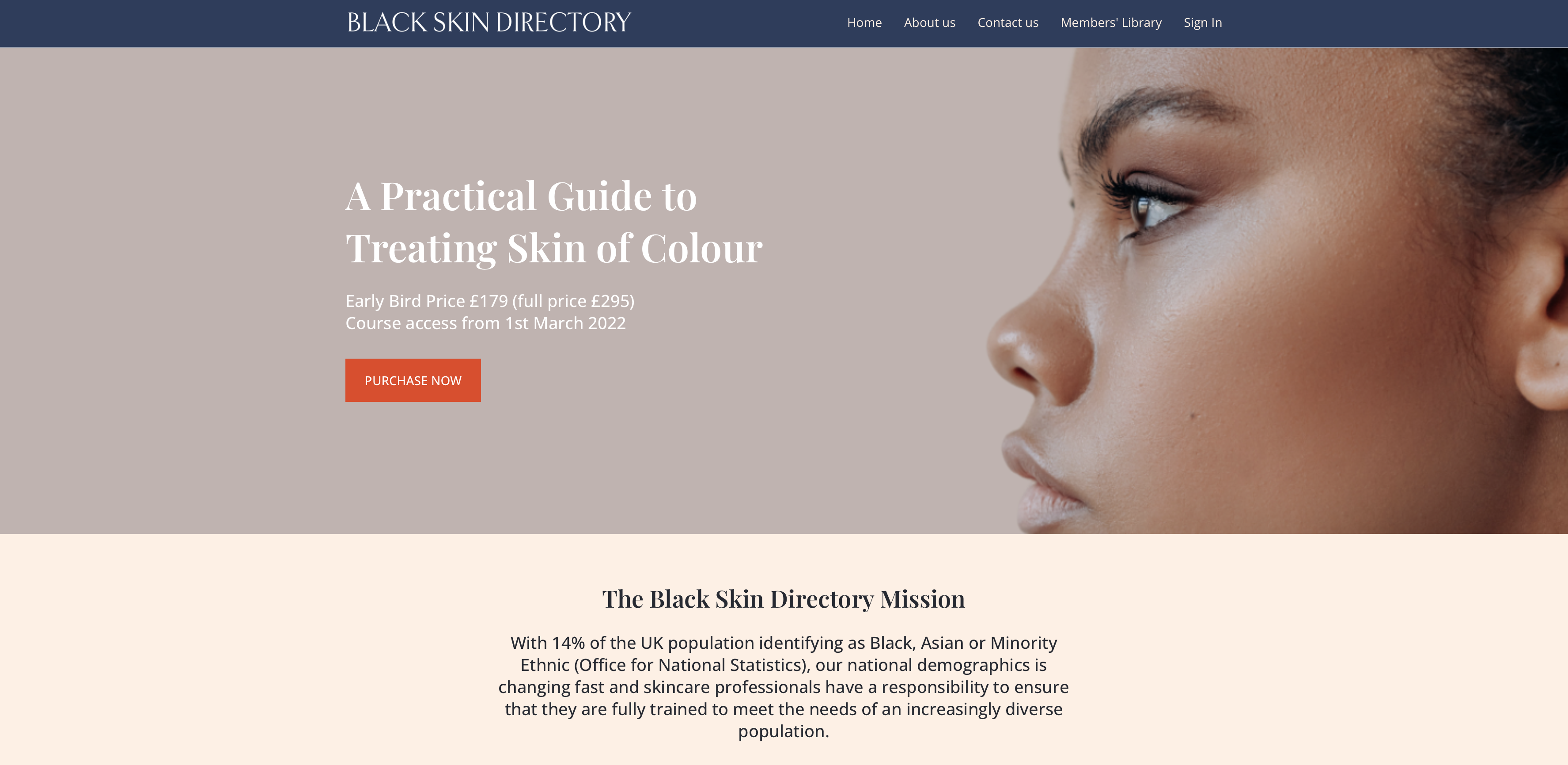 BLACK SKIN DIRECTORY COURSE: BUILDING SKIN OF COLOUR CONFIDENCE